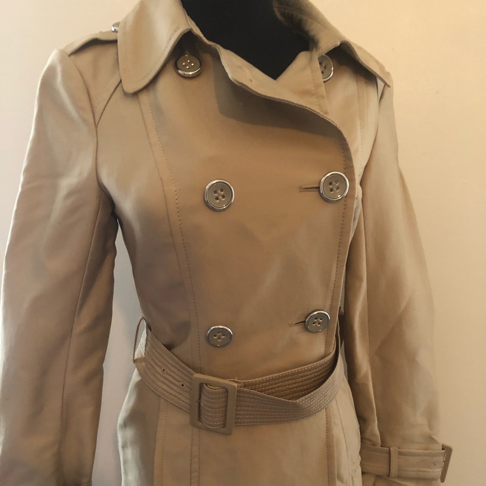 Kenneth Cole trench coat XS beige coat long jacket